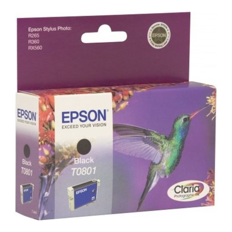 Epson T0801 C13T080140 Siyah Mürekkep Kartuşu