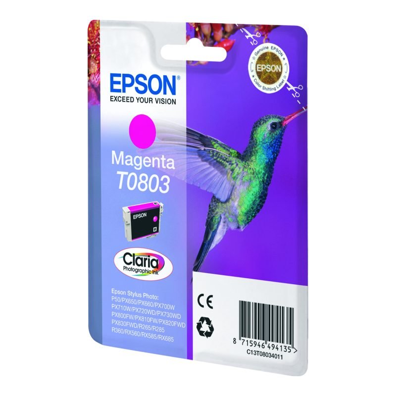 Epson T0803 C13T08034011 Kırmızı Mürekkep Kartuşu