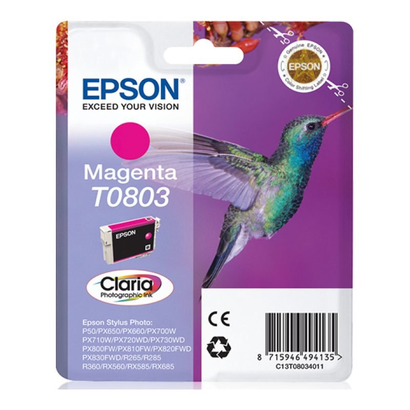 Epson T0803 C13T08034021 Kırmızı Mürekkep Kartuşu