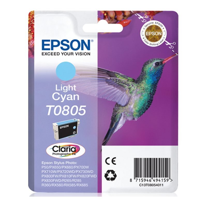 Epson T0805 C13T08054021 Mavi Mürekkep Kartuşu