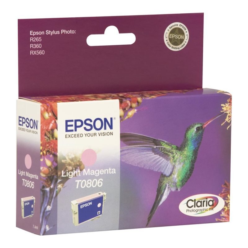 Epson T0806 C13T080640 Açık Kırmızı Mürekkep Kartuşu