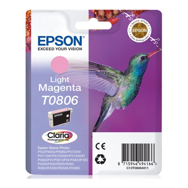 Epson T0806 C13T08064021 Kırmızı Mürekkep Kartuşu