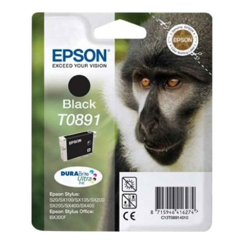 Epson T0891 C13T089140 Siyah Mürekkep Kartuşu