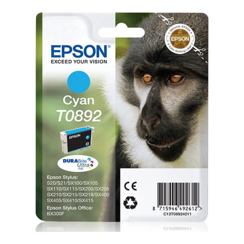 Epson T0892 C13T08924021 Mavi Mürekkep Kartuşu