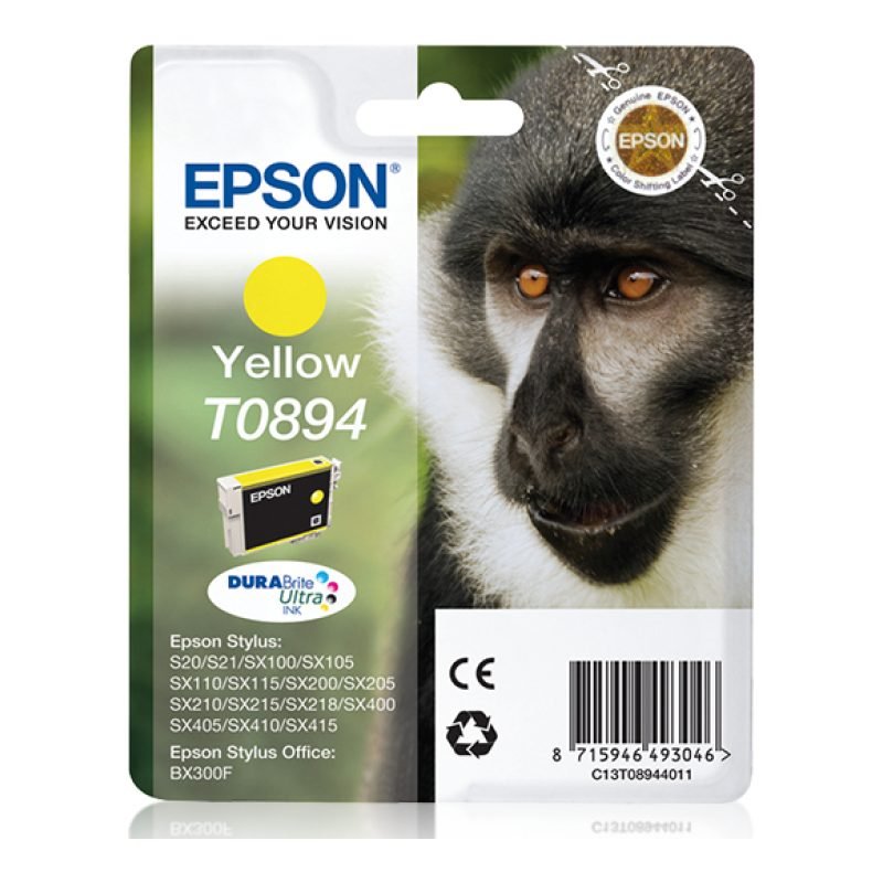 Epson T0894 C13T08944021 Sarı Mürekkep Kartuşu