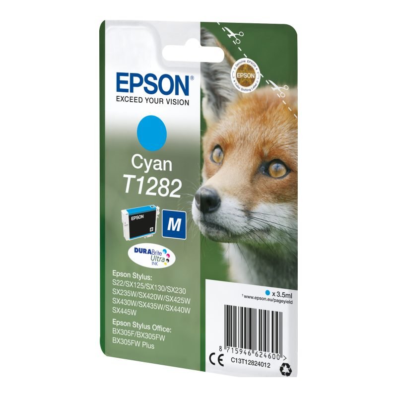 Epson T1282 C13T12824022 Mavi Mürekkep Kartuşu