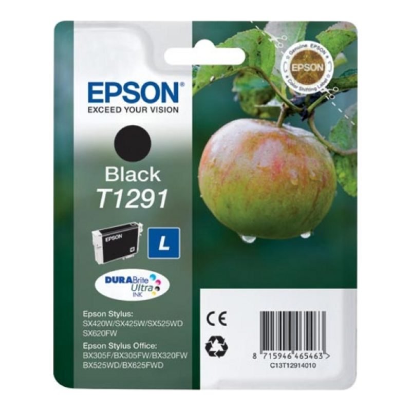 Epson T1291 C13T12914011 Siyah Mürekkep Kartuşu