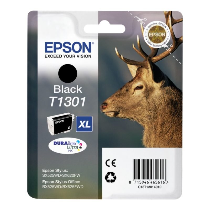 Epson T1301 C13T13014020 Siyah Mürekkep Kartuşu