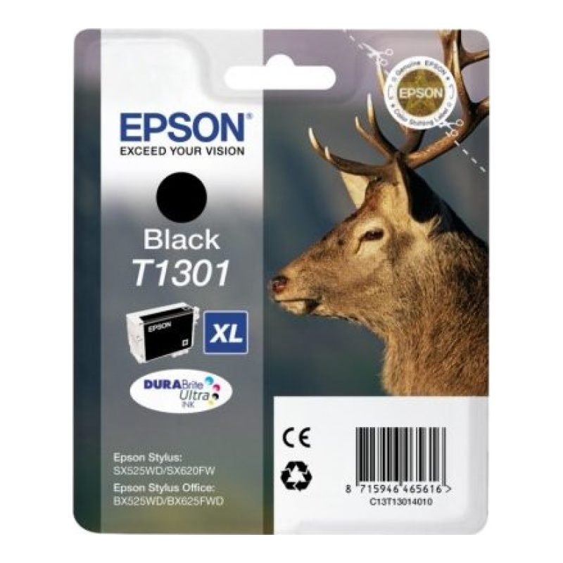 Epson T1301 C13T13014020 Siyah Mürekkep Kartuşu — görsel 3