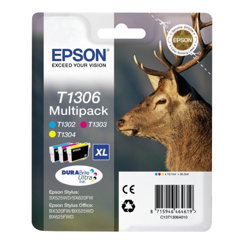 Epson T1306 C13T13064020 Üç Renkli Mürekkep Kartuşu