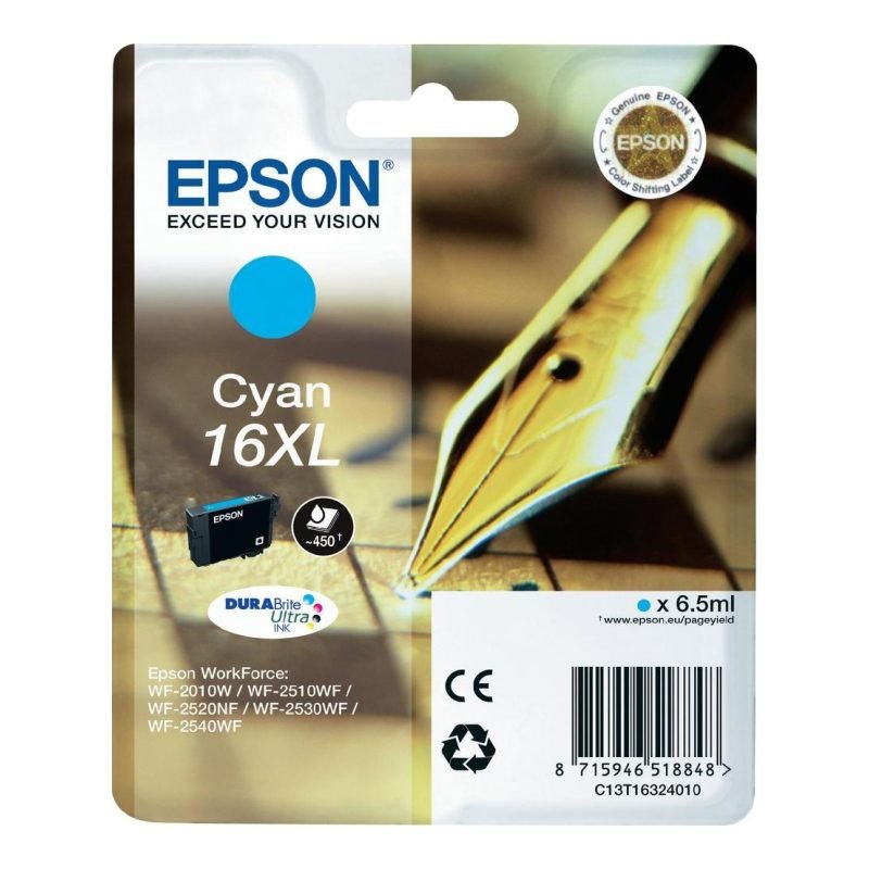 Epson 16XL C13T16324010 Mavi Mürekkep Kartuşu