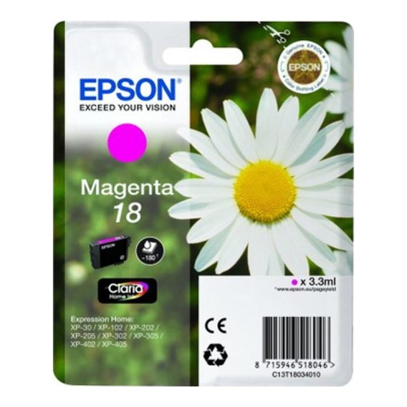 Epson C13T18034020 Kırmızı Mürekkep Kartuşu