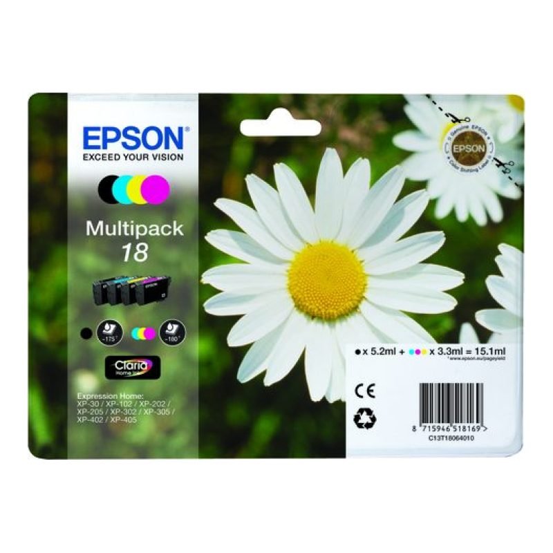 Epson C13T18064010 Üç Renkli Mürekkep Kartuşu — görsel 5