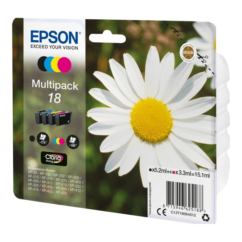 Epson C13T18064012 Üç Renkli Mürekkep Kartuşu