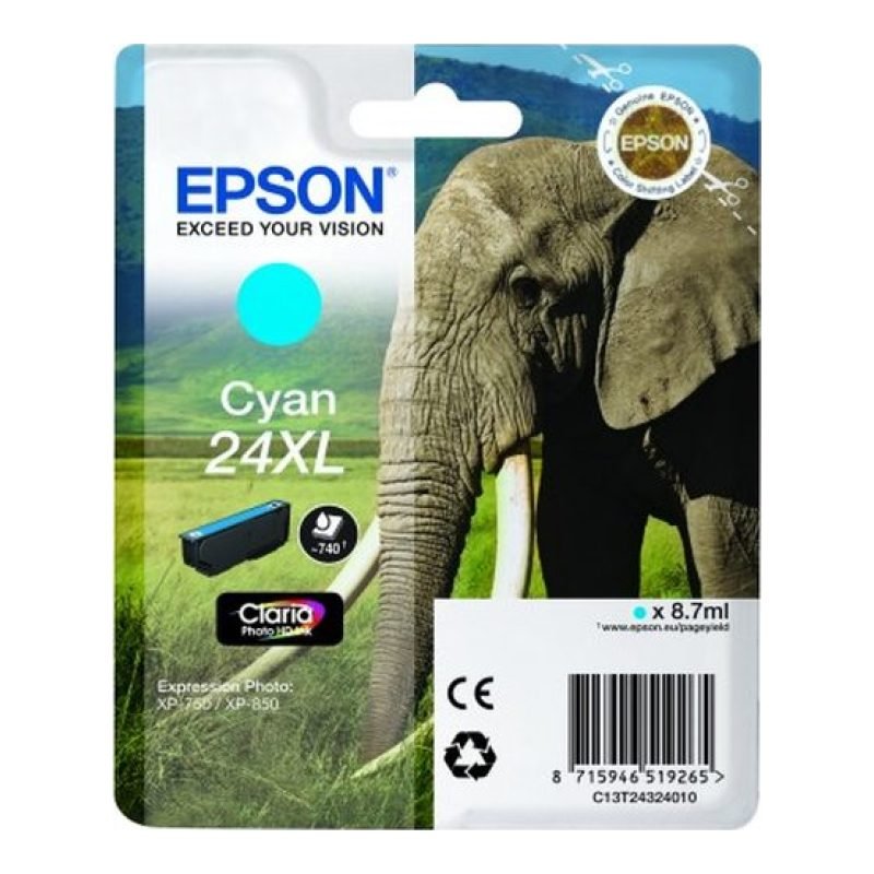 Epson 24XL C13T24324010 Mavi Mürekkep Kartuşu — görsel 2