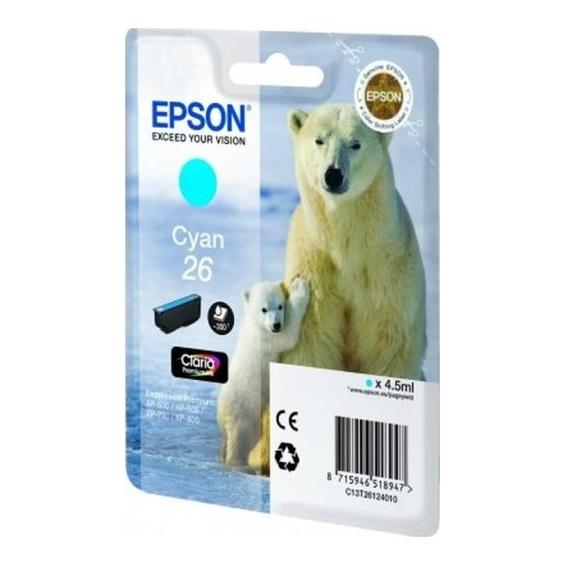 Epson 26 C13T26124020 Mavi Mürekkep Kartuşu