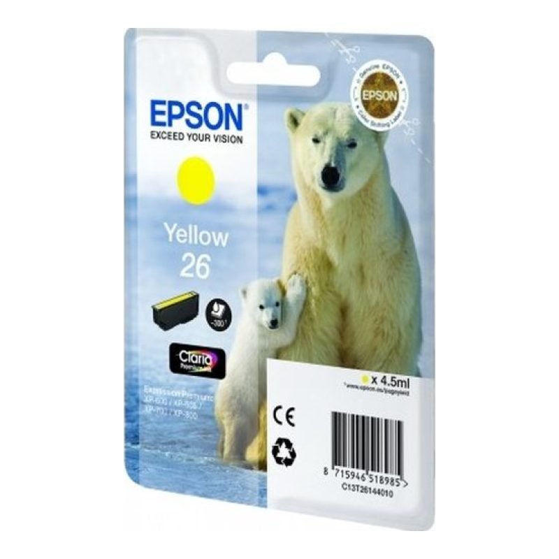 Epson 26 C13T26144020 Sarı Mürekkep Kartuşu