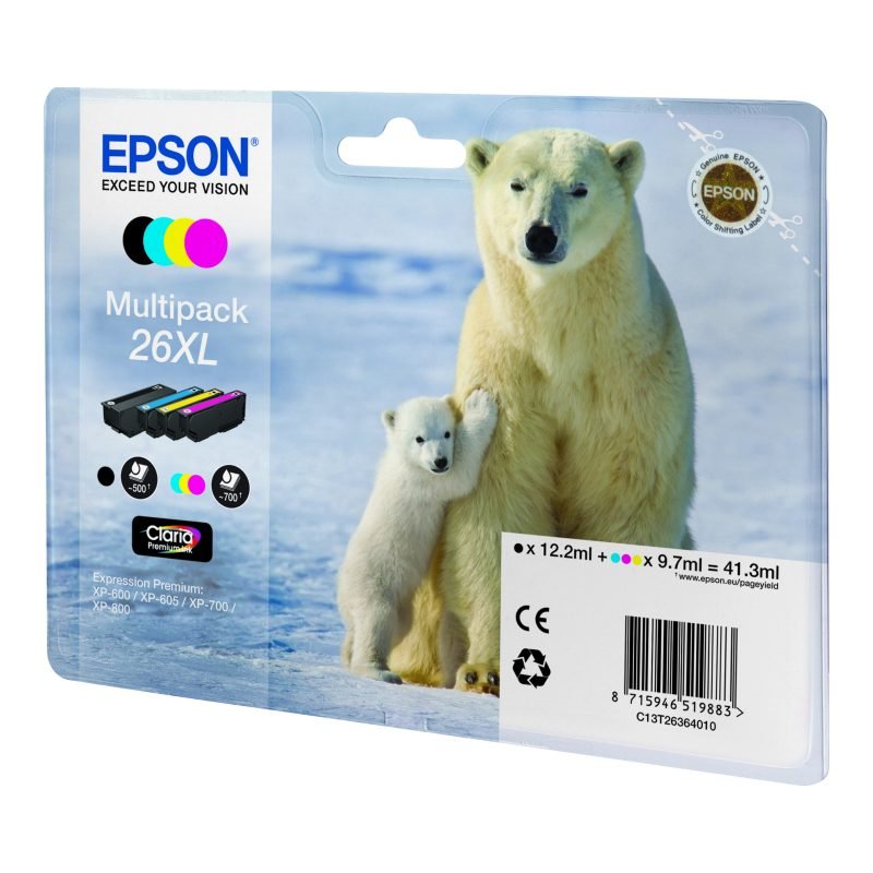 Epson 26XL C13T26364010 Üç Renkli Mürekkep Kartuşu