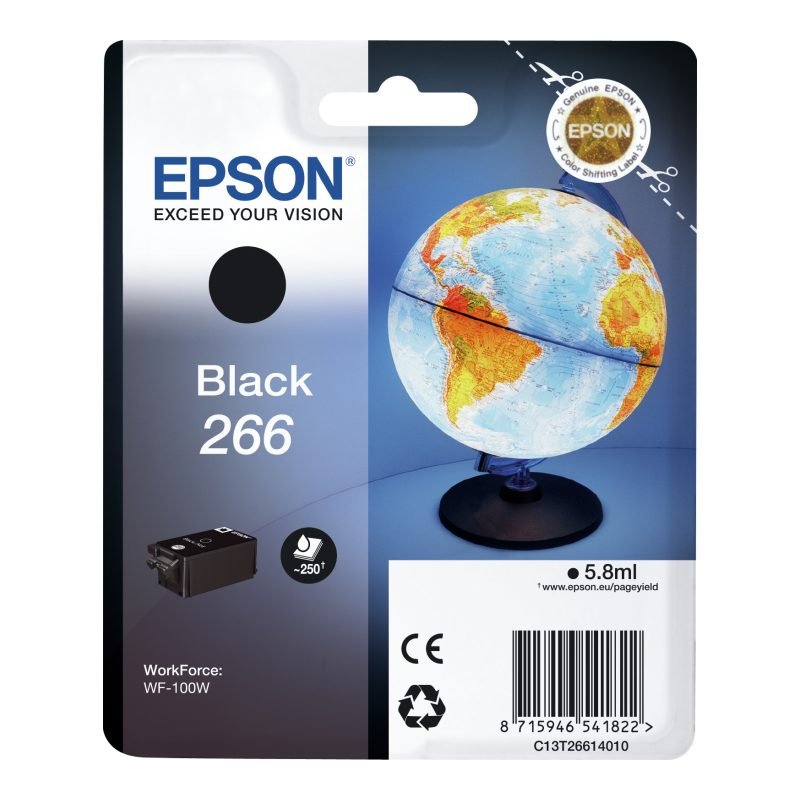 Epson 266 C13T26614010 Siyah Mürekkep Kartuşu