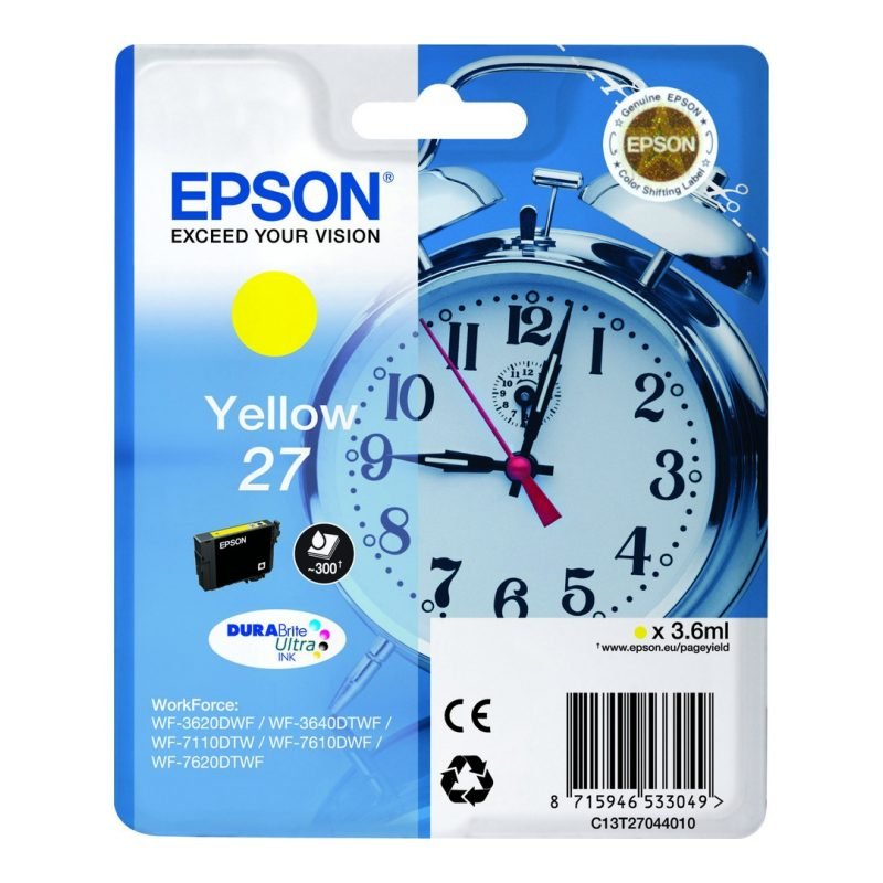 Epson 27 C13T27044010 Sarı Mürekkep Kartuşu