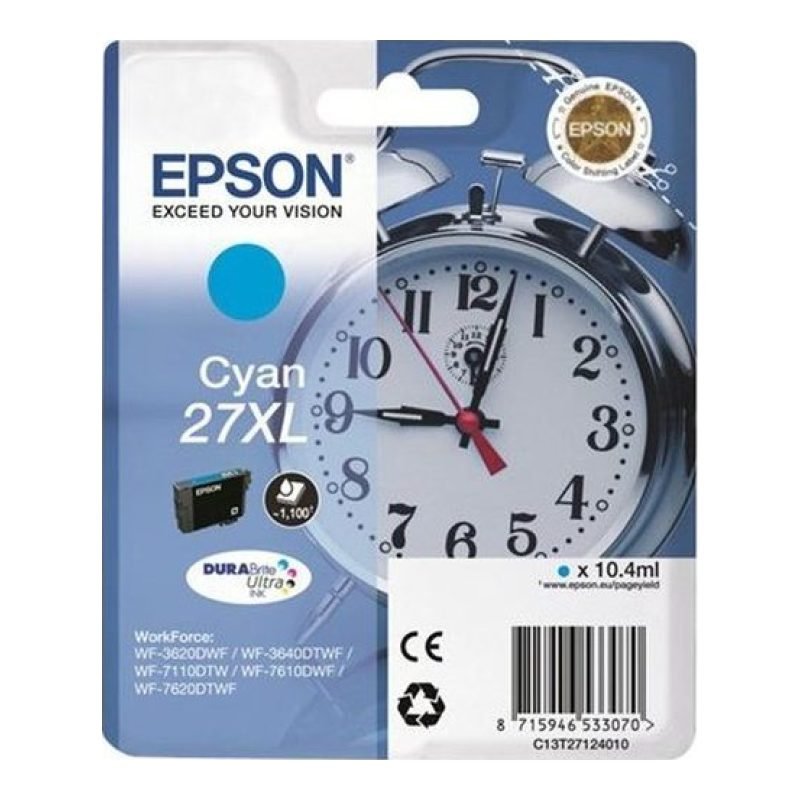 Epson 27XL C13T27124020 Mavi Mürekkep Kartuşu