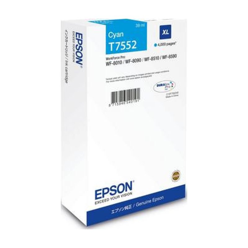 Epson C13T75524N Mavi Yüksek Kapasiteli Mürekkep Kartuşu