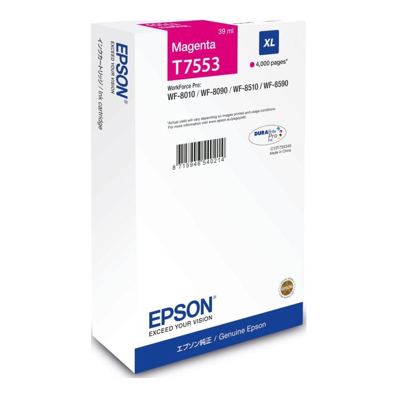 Epson C13T75534N Kırmızı Yüksek Kapasiteli Mürekkep Kartuşu