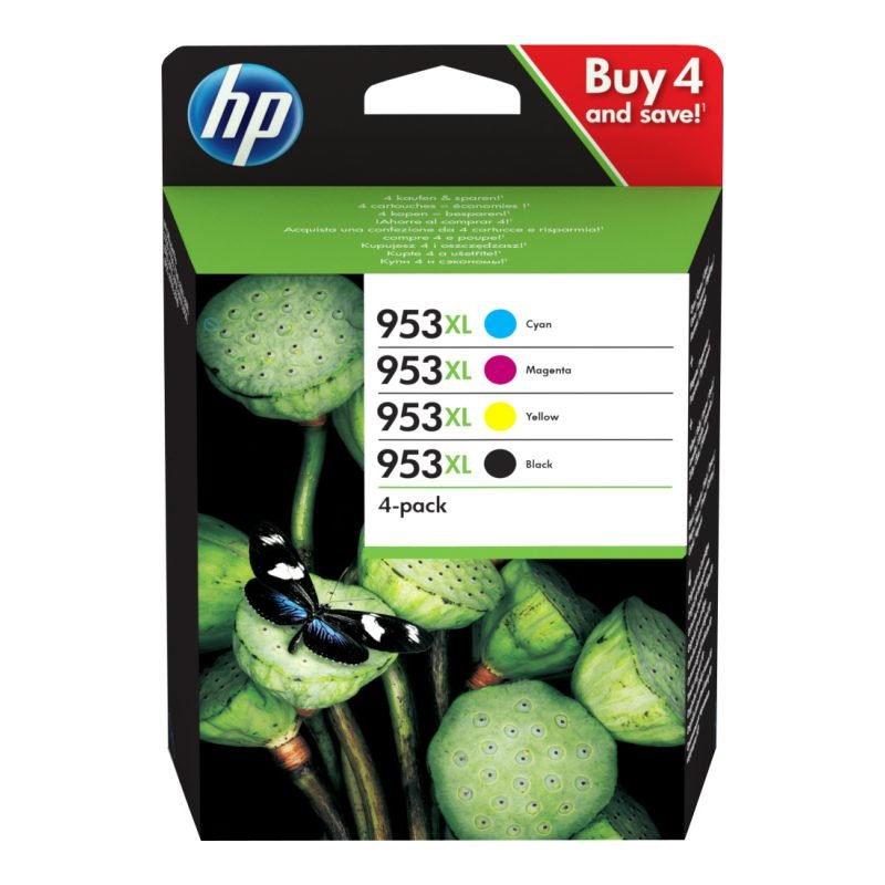 HP 953XL 3HZ52AE Üç Renkli Yüksek Kapasiteli Mürekkep Kartuşu