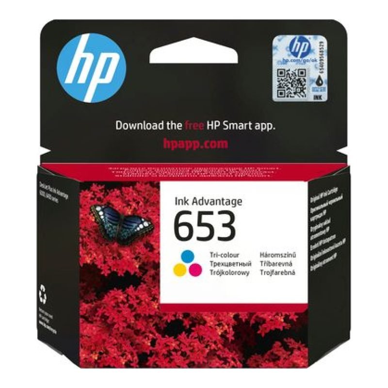 HP 653 Üç Avantajlı 3YM74AE Üç Renkli Mürekkep Kartuşu