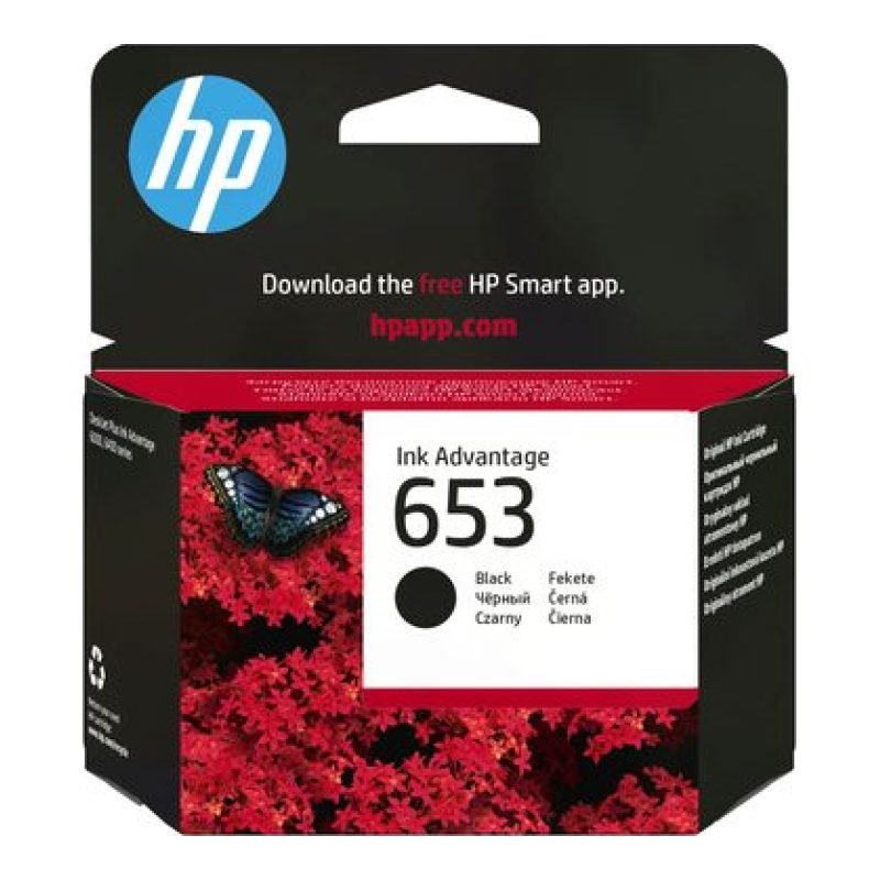 HP 653 Avantajlı 3YM75AE Siyah Mürekkep Kartuşu
