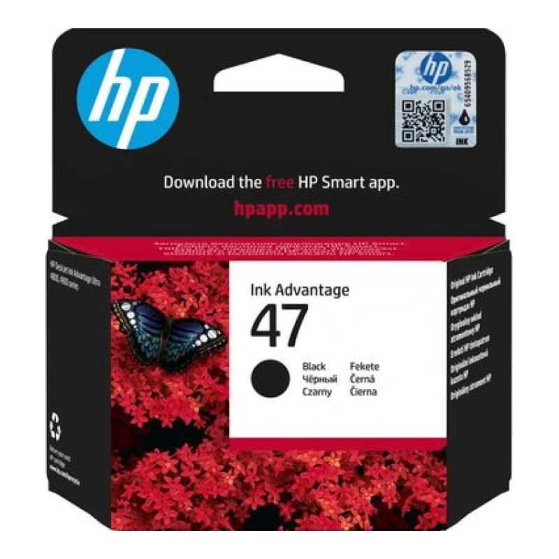 HP 47 6ZD21AE Siyah Mürekkep Kartuşu