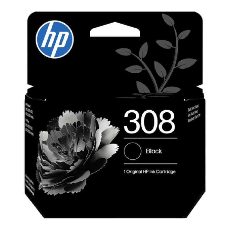 HP 308 7FP21UE Siyah Mürekkep Kartuşu