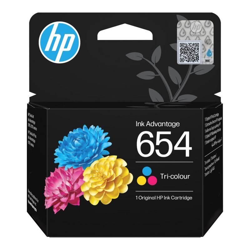 HP 654 Üç Avantajlı 7FP38UE Üç Renkli Mürekkep Kartuşu