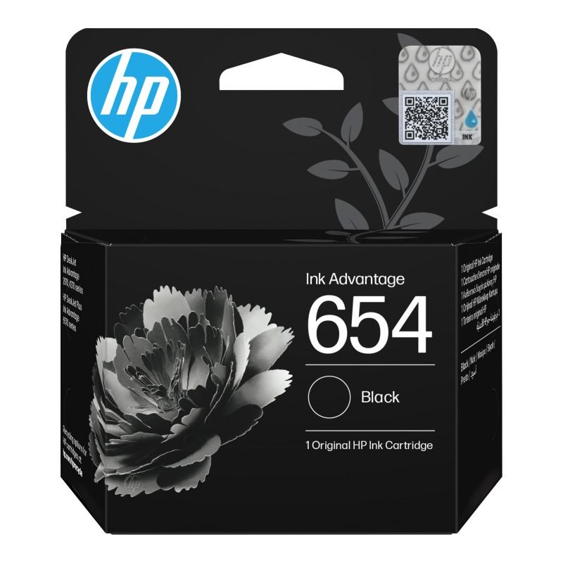 HP 654 Avantajlı 7FP39UE Siyah Mürekkep Kartuşu