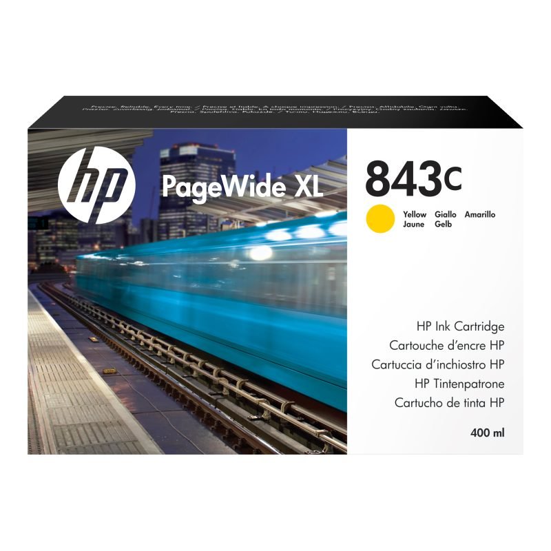 HP 843C 400 ml C1Q68A Sarı Yüksek Kapasiteli Mürekkep Kartuşu