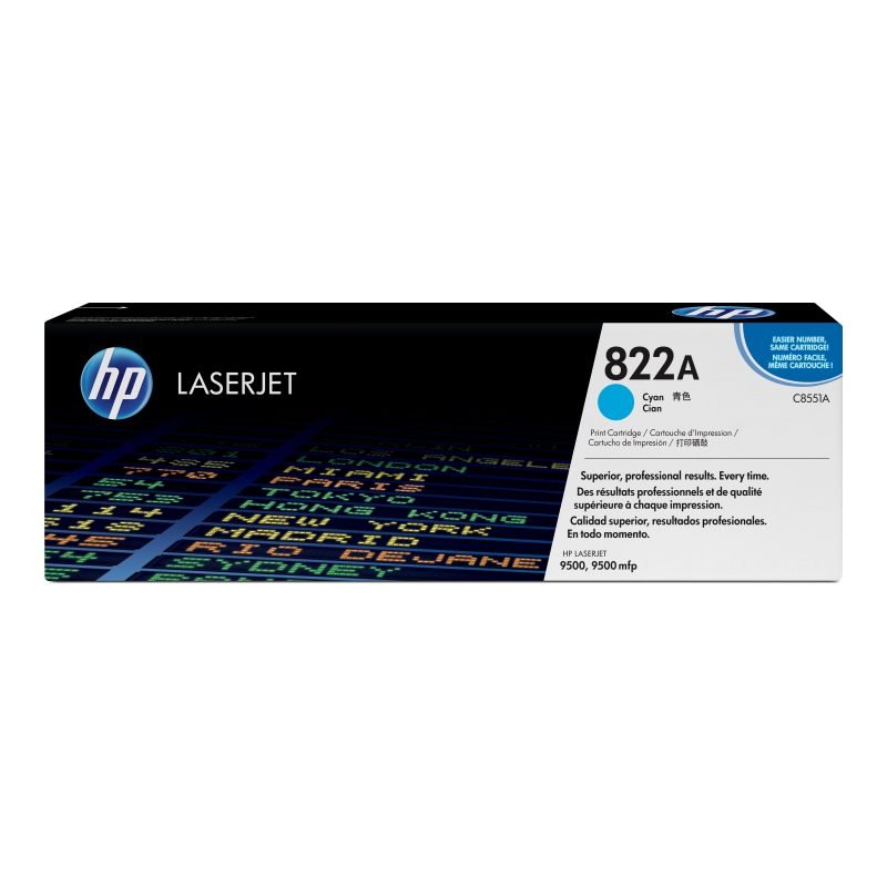HP 822A C8551A Mavi Toner
