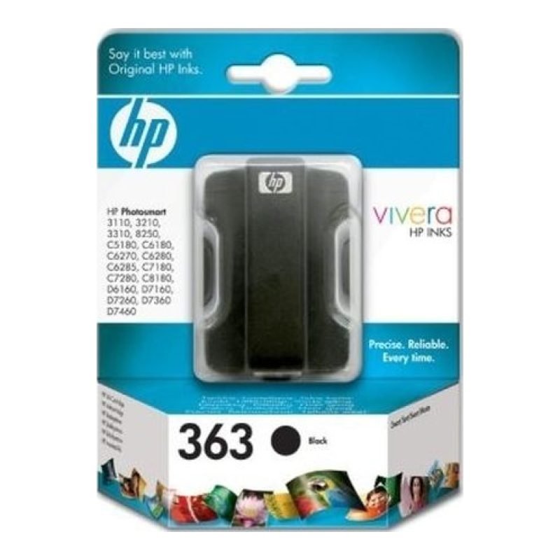 HP 363 C8721E Siyah Mürekkep Kartuşu