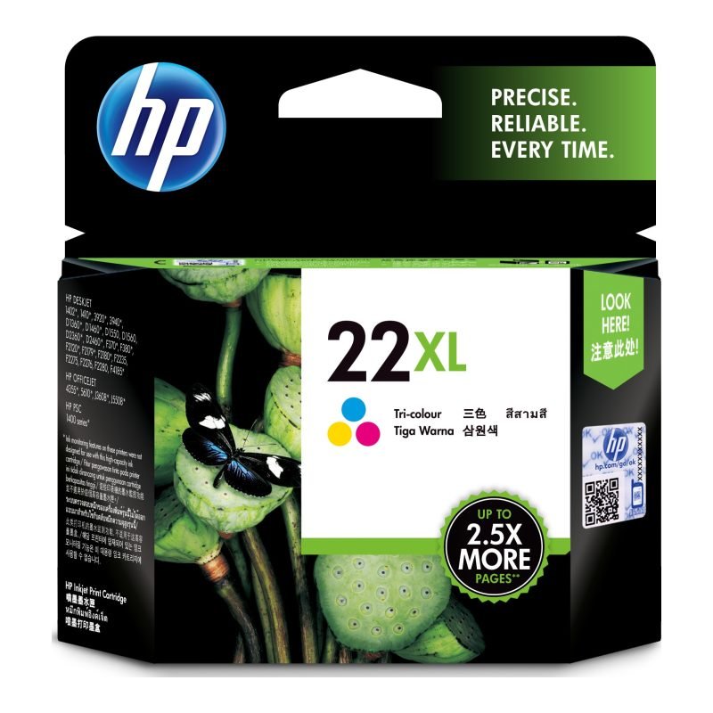 HP 22XL C9352CE Üç Renkli Yüksek Kapasiteli Mürekkep Kartuşu