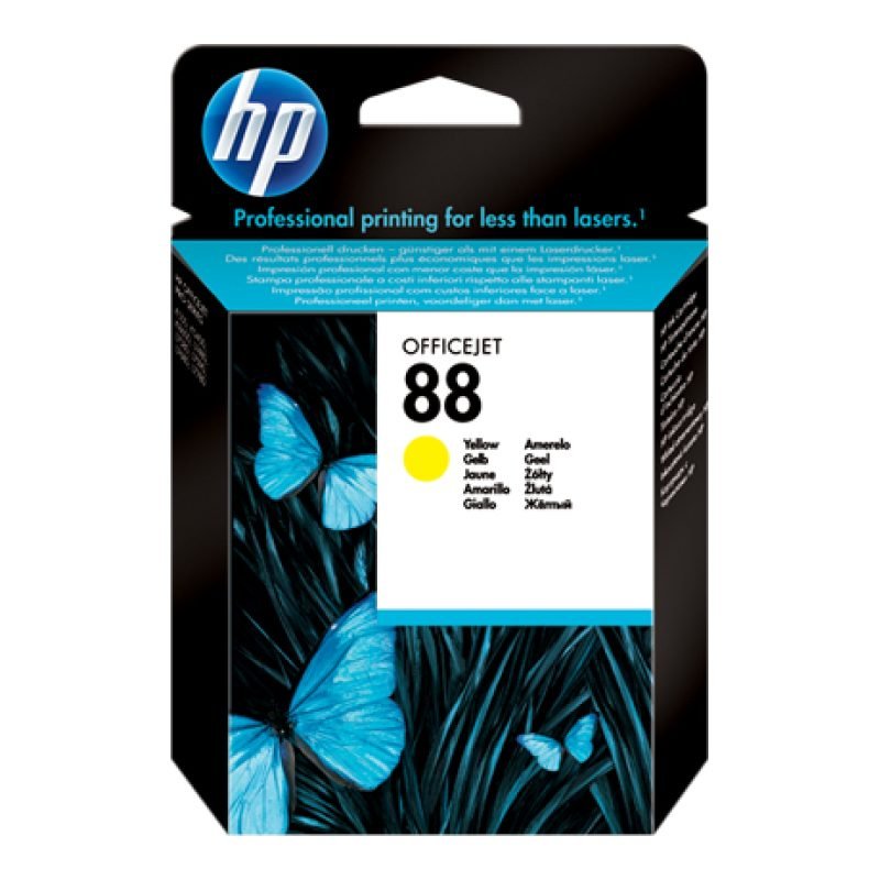 HP 88 C9388AE Sarı Mürekkep Kartuşu