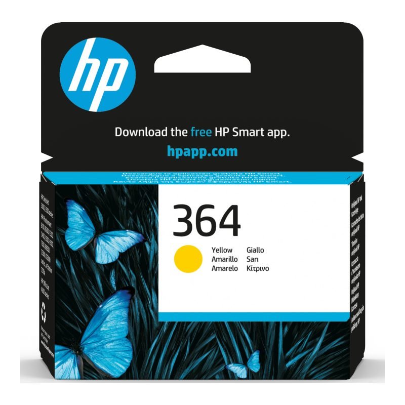 HP 364 CB320EE Sarı Mürekkep Kartuşu