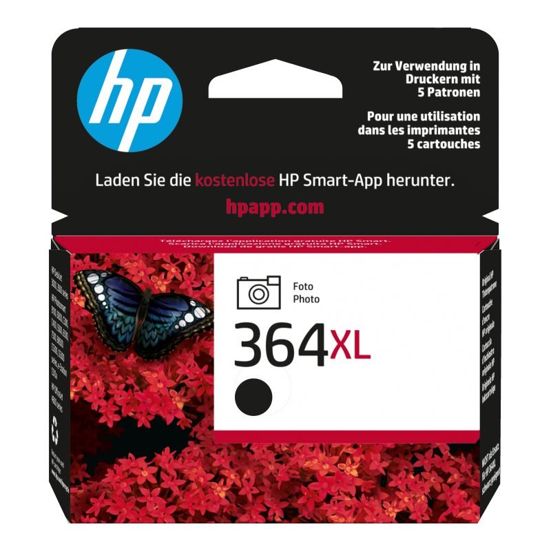 HP 364XL Fotoğraf CB322EE Foto Siyah Mürekkep Kartuşu