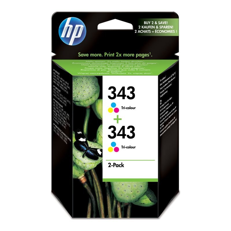 HP 343 CB332EE Üç Renkli Yüksek Kapasiteli Mürekkep Kartuşu