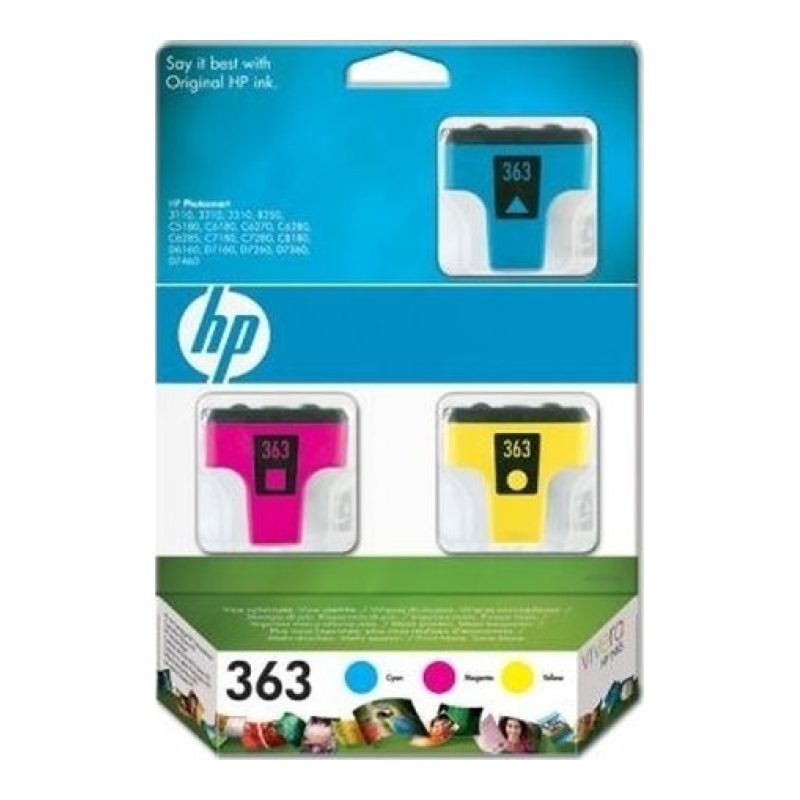 HP 363 CB333E Üç Renkli Mürekkep Kartuşu