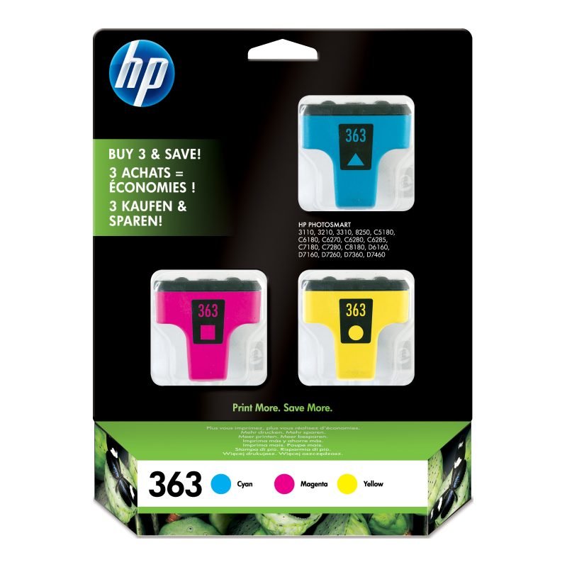 HP 363 CB333EE Üç Renkli Mürekkep Kartuşu
