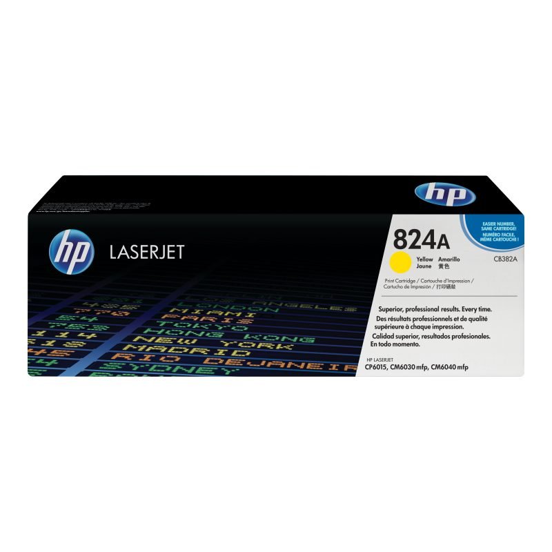 HP 824A CB382A Sarı Toner