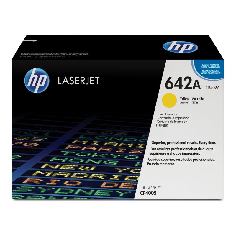 HP 642A CB402A Sarı Toner