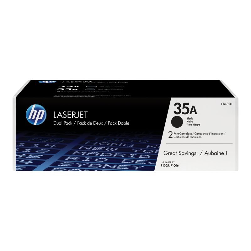 HP 35A 2'li Paket Kartuşları CB435AD Toner