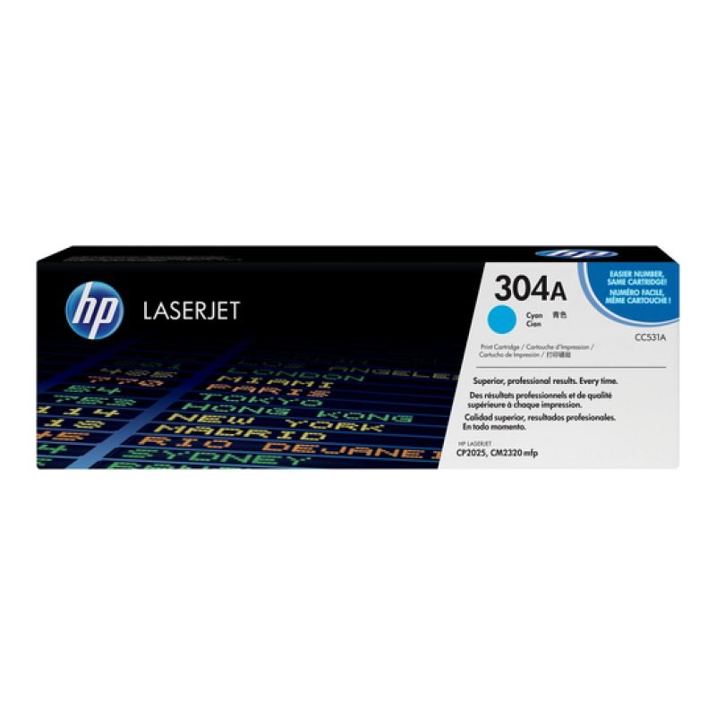 HP 304A CC531A Mavi Toner — görsel 2