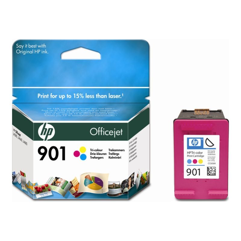 HP 901 CC656A Üç Renkli Mürekkep Kartuşu