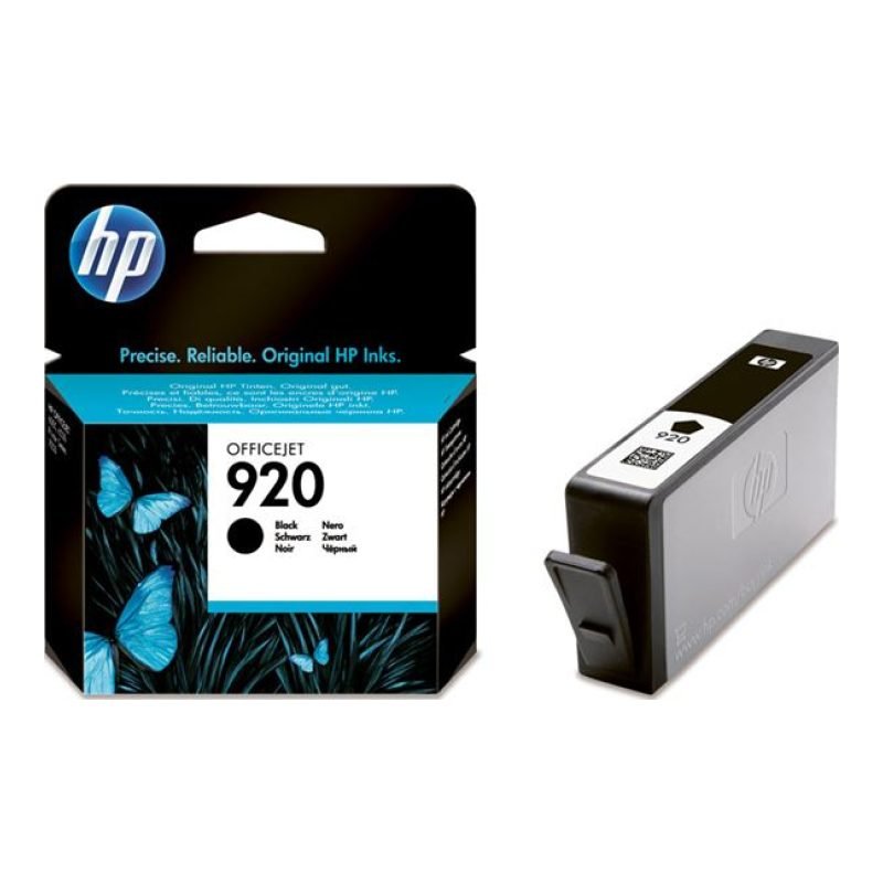 HP 920 CD971A Siyah Mürekkep Kartuşu